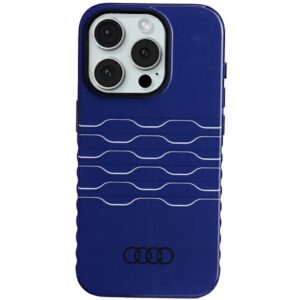 Audi IML MagSafe Dėklas Apple iPhone 15 Pro 6.1" mėlynos spalvos hardcase AU-IMLMIP15P-A6/D3-BE - Image 1