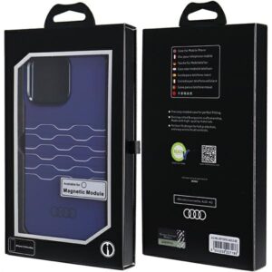 Audi IML MagSafe Dėklas Apple iPhone 15 Pro Max 6.7" mėlynos spalvos hardcase AU-IMLMIP15PM-A6/D3-BE - Image 7
