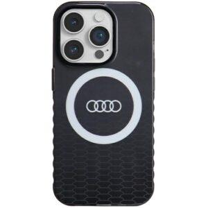 Audi IML Big Logo MagSafe Dėklas Apple iPhone 14 Pro 6.1" juodos spalvos hardcase AU-IMLMIP14P-Q5/D2-BK - Image 1