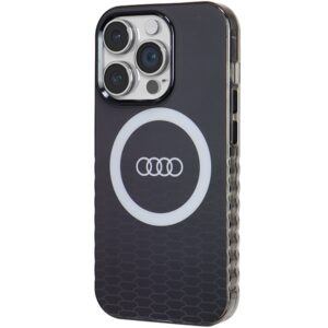 Audi IML Big Logo MagSafe Dėklas Apple iPhone 14 Pro 6.1" juodos spalvos hardcase AU-IMLMIP14P-Q5/D2-BK - Image 2