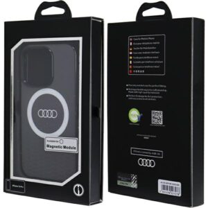 Audi IML Big Logo MagSafe Dėklas Apple iPhone 14 Pro 6.1" juodos spalvos hardcase AU-IMLMIP14P-Q5/D2-BK - Image 7