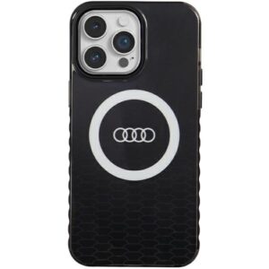 Audi IML Big Logo MagSafe Dėklas Apple iPhone 14 Pro Max 6.7" juodos spalvos hardcase AU-IMLMIP14PM-Q5/D2-BK - Image 1