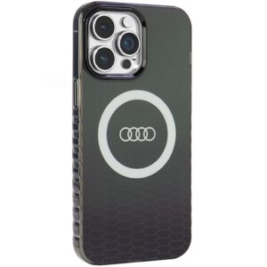 Audi IML Big Logo MagSafe Dėklas Apple iPhone 14 Pro Max 6.7" juodos spalvos hardcase AU-IMLMIP14PM-Q5/D2-BK - Image 6