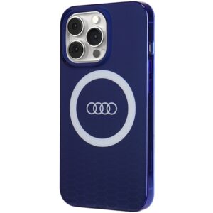 Audi IML Big Logo MagSafe Dėklas Apple iPhone 13 Pro / 13 6.1" mėlynos spalvos hardcase AU-IMLMIP13P-Q5/D - Image 2