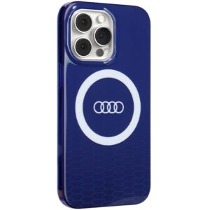 Audi IML Big Logo MagSafe Dėklas Apple iPhone 13 Pro / 13 6.1" mėlynos spalvos hardcase AU-IMLMIP13P-Q5/D - Image 3