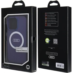 Audi IML Big Logo MagSafe Dėklas Apple iPhone 13 Pro / 13 6.1" mėlynos spalvos hardcase AU-IMLMIP13P-Q5/D - Image 4