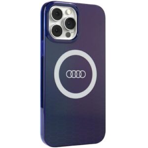 Audi IML Big Logo MagSafe Dėklas Apple iPhone 13 Pro Max 6.7" mėlynos spalvos hardcase AU-IMLMIP13PM-Q5/D - Image 2