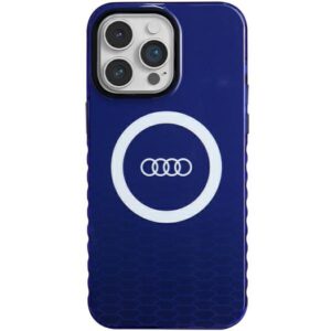 Audi IML Big Logo MagSafe Dėklas Apple iPhone 14 Pro Max 6.7" mėlynos spalvos hardcase AU-IMLMIP14PM-Q5/D - Image 1