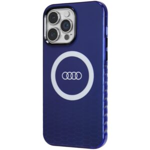 Audi IML Big Logo MagSafe Dėklas Apple iPhone 14 Pro Max 6.7" mėlynos spalvos hardcase AU-IMLMIP14PM-Q5/D - Image 2