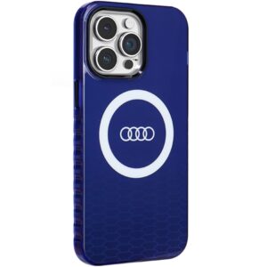 Audi IML Big Logo MagSafe Dėklas Apple iPhone 14 Pro Max 6.7" mėlynos spalvos hardcase AU-IMLMIP14PM-Q5/D - Image 6