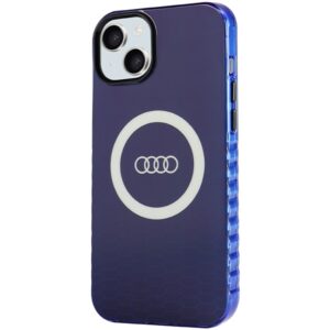 Audi IML Big Logo MagSafe Dėklas Apple iPhone 15 Plus / 14 Plus 6.7" mėlynos spalvos hardcase AU-IMLMIP15 - Image 2