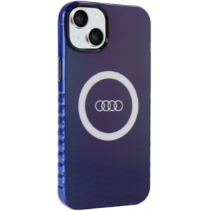 Audi IML Big Logo MagSafe Dėklas Apple iPhone 15 Plus / 14 Plus 6.7" mėlynos spalvos hardcase AU-IMLMIP15 - Image 6