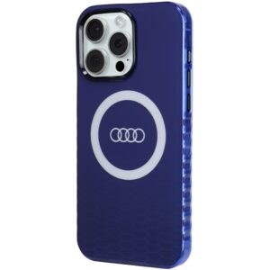 Audi IML Big Logo MagSafe Dėklas Apple iPhone 15 Pro Max 6.7" mėlynos spalvos hardcase AU-IMLMIP15PM-Q5/D - Image 2