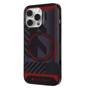Audi IML Sport MagSafe dėklas Apple iPhone 13 Pro / 13 6.1" juodos spalvos hardcase AU-IMLMIP13P-RSQ/D2-BK - Image 2