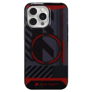 Audi IML Sport MagSafe dėklas Apple iPhone 13 Pro Max 6.7" juodos spalvos hardcase AU-IMLMIP13PM-RSQ/D2-BK - Image 1