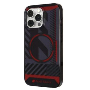 Audi IML Sport MagSafe dėklas Apple iPhone 13 Pro Max 6.7" juodos spalvos hardcase AU-IMLMIP13PM-RSQ/D2-BK - Image 2
