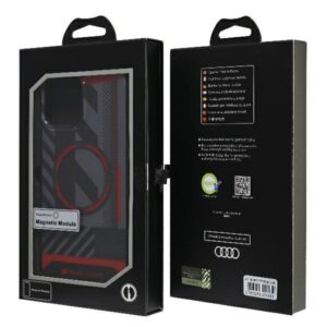 Audi IML Sport MagSafe dėklas Apple iPhone 13 Pro Max 6.7" juodos spalvos hardcase AU-IMLMIP13PM-RSQ/D2-BK - Image 7