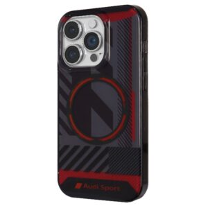 Audi IML Sport MagSafe dėklas Apple iPhone 14 Pro 6.1" juodos spalvos hardcase AU-IMLMIP14P-RSQ/D2-BK - Image 2
