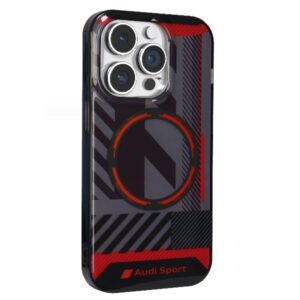 Audi IML Sport MagSafe dėklas Apple iPhone 14 Pro 6.1" juodos spalvos hardcase AU-IMLMIP14P-RSQ/D2-BK - Image 3