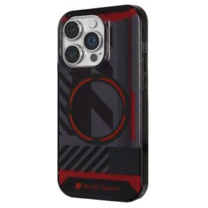 Audi IML Sport MagSafe dėklas Apple iPhone 14 Pro Max 6.7" juodos spalvos hardcase AU-IMLMIP14PM-RSQ/D2-BK - Image 2