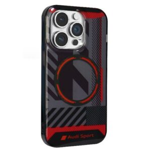 Audi IML Sport MagSafe dėklas Apple iPhone 14 Pro Max 6.7" juodos spalvos hardcase AU-IMLMIP14PM-RSQ/D2-BK - Image 3