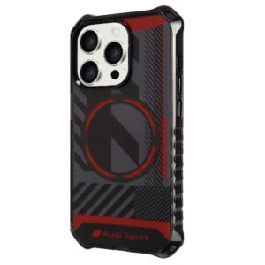 .Audi IML Sport MagSafe dėklas Apple iPhone 15 Pro 6.1" juodos spalvos hardcase AU-IMLMIP15P-RSQ/D2-BK - Image 2