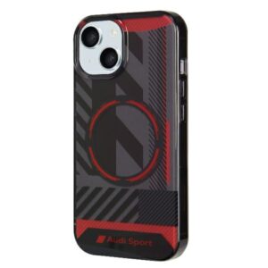 Audi IML Sport MagSafe dėklas Apple iPhone 15 Plus / 14 Plus 6.7" juodos spalvos hardcase AU-IMLMIP15M-RSQ/D2-BK - Image 2