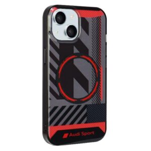 Audi IML Sport MagSafe dėklas Apple iPhone 15 Plus / 14 Plus 6.7" juodos spalvos hardcase AU-IMLMIP15M-RSQ/D2-BK - Image 3