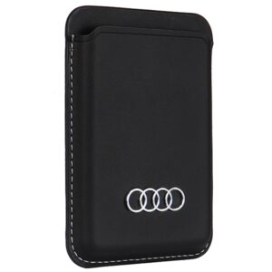 Audi Synthetic Leather Wallet Card Slot juodos spalvos MagSafe AU-MSCH-Q3/D1-BK - Image 6