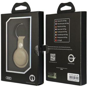 Audi Dėklas Synthetic Leather AirTag beige AU-ATKR-Q3/D1-BG - Image 7