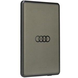 Audi 15W Wireless Power Bank 5000mAh Gray Big Logo MagSafe AU-MWPB5000-GT/D1-GY - Image 2