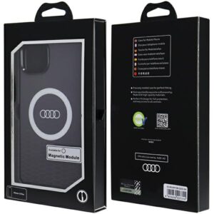 Audi IML Big Logo MagSafe Dėklas Apple iPhone 15 Plus / 14 Plus 6.7" juodos spalvos hardcase AU-IMLMIP15M-Q5/D2 - Image 7