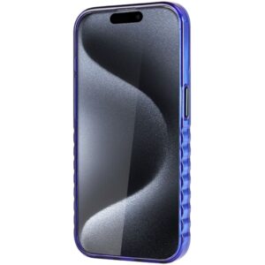 Audi IML Big Logo MagSafe Dėklas Apple iPhone 15 Pro 6.1" mėlynos spalvos hardcase AU-IMLMIP15P-Q5/D2-BE - Image 5