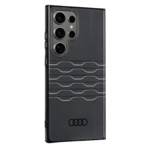 Audi IML Geometric Pattern Dėklas S24 Ultra S928 juodos spalvos kietas dėklas AU-IMLS24U-A6/D3-BK - Image 2