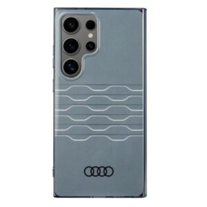 Audi IML Geometric Pattern Dėklas S24 Ultra S928 Grey kietas dėklas AU-IMLS24U-A6/D3-GY
