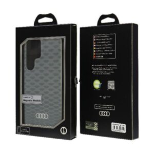 Audi IML Stitching Pattern MagSafe Dėklas S24 Ultra S928 pilkos spalvos Hardcase AU-IMLMS24U-Q5/D3-GY - Image 7