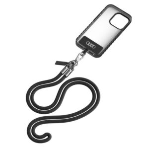 Audi virvelė telefonui 120cm 6mm crossbody juodos spalvos AU-CBL8-R8/D1-BK - Image 2