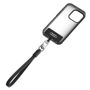 Audi virvelė telefonui 28cm 10mm Leather juodos spalvos AU-HSLSL-GT/D1-BK - Image 2