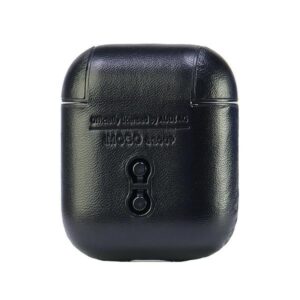 Audi Leather Big Logo AirPods 1/2 dėklas juodos spalvos AU-AP-GT/D3-BK - Image 5