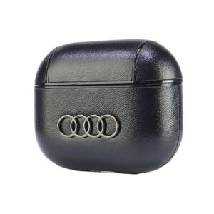 Audi Leather Big Logo AirPods 3 dėklas juodos spalvos AU-AP3-GT/D3-BK - Image 2