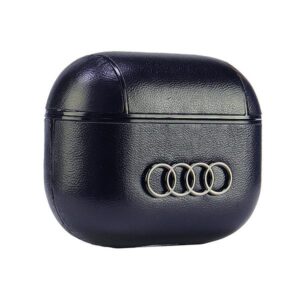 Audi Leather Big Logo AirPods 3 dėklas juodos spalvos AU-AP3-GT/D3-BK - Image 3