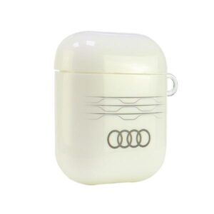 Audi IML Geometric Pattern AirPods 1/2 dėklas baltos spalvos AU-IMLAP-A6/D3-WE - Image 4