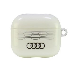 Audi IML Geometric Pattern AirPods 3 dėklas baltos spalvos AU-IMLAP3-A6/D3-WE - Image 1