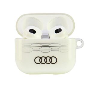 Audi IML Geometric Pattern AirPods 3 dėklas baltos spalvos AU-IMLAP3-A6/D3-WE - Image 2