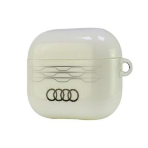 Audi IML Geometric Pattern AirPods 3 dėklas baltos spalvos AU-IMLAP3-A6/D3-WE - Image 3