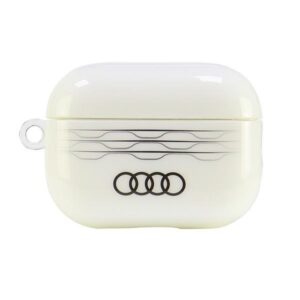 Audi IML Geometric Pattern AirPods Pro 2 dėklas baltos spalvos AU-IMLAPP2-A6/D3-WE - Image 1