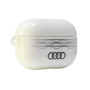 Audi IML Geometric Pattern AirPods Pro 2 dėklas baltos spalvos AU-IMLAPP2-A6/D3-WE - Image 4