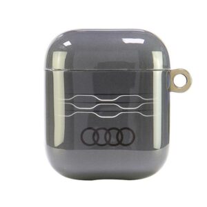 Audi IML Geometric Pattern AirPods 1/2 dėklas pilkos spalvos AU-IMLAP-A6/D3-GY