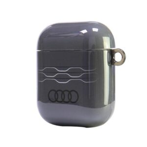 Audi IML Geometric Pattern AirPods 1/2 dėklas pilkos spalvos AU-IMLAP-A6/D3-GY - Image 3