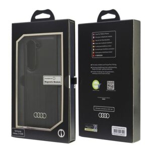 Audi Synthetic Leather MagSafe Z Fold 6 F956 juodos spalvos kietas dėklas AU-TPUPCMFold6-Q5/D1-BK - Image 8